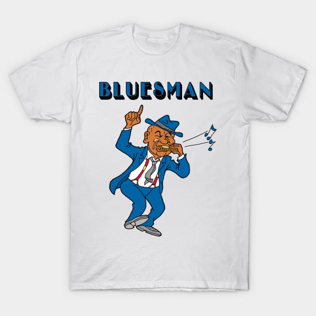 Bluesman T-Shirt by AceToons